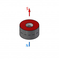 D18 x d7,2/3,6 x 10 / N42 - Neodímium mágnes (NdFeB)