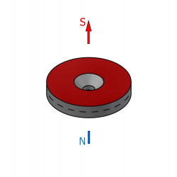 D30 x d10,5/4,3 x 5 / N42 - Neodimyum mıknatıs (NdFeB)