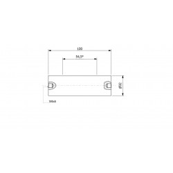Magnetic filter bar (waterproof) 32 x 100 / 2 x M6in / N52