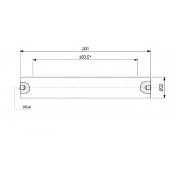 Magnetisk filterstang (vanntett) 32 x 200 / 2 x M6in / T120 / N