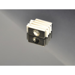 20 X 10 X 3 - D7,2/d3,6 / N38 - magnet de neodim (NdFeB)