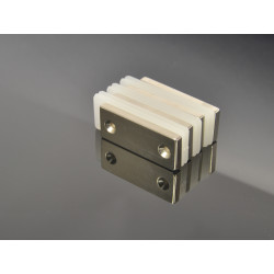 50 X 20 X 5 - D7,2/d3,6 / N38 - Neodimov magnet (NdFeB)