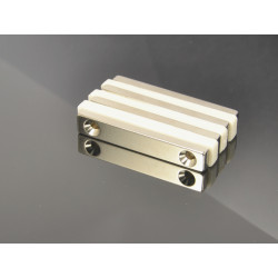60 X 10 X 5 - D7,2/d3,6 / N38 - Magnete al neodimio (NdFeB)