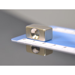 20 X 10 X 10 - D8,8/d4,3 / N38 - Neodymmagnet (NdFeB)