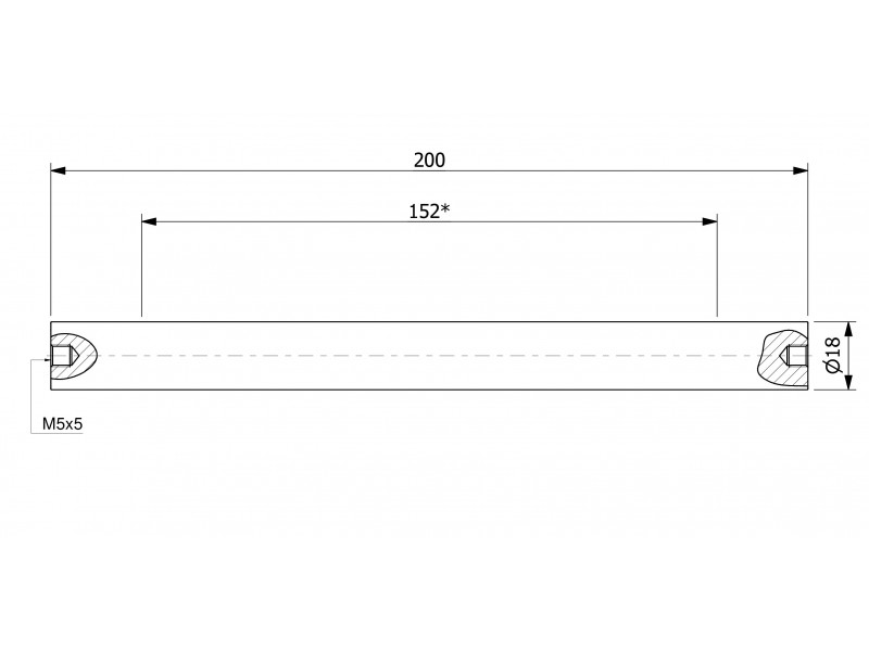 Magnetischer Filterstab (wasserdicht) 18 x 200 / 2 x M5in / N52