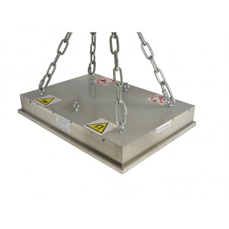 Magnete sospeso per la separazione del ferro 505X730X100 / F con piastra di pulizia