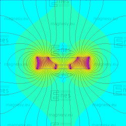 D14 x d8/4 x 3 / N35 - Neodymmagnet (NdFeB)