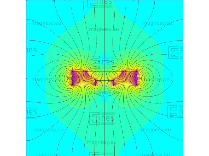 D14 x d8/4 x 3 / N35 - Neodimov magnet (NdFeB)