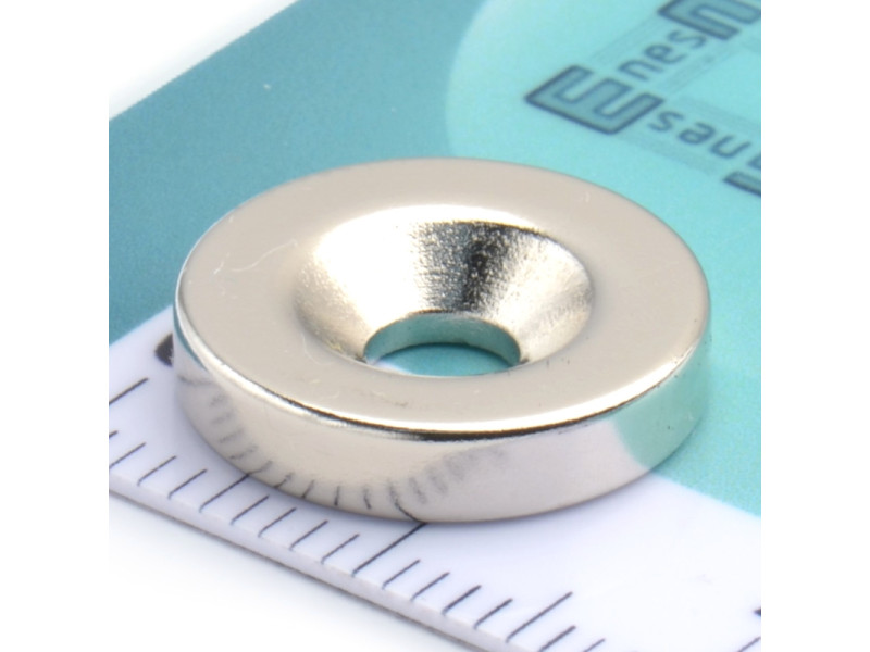 D14 x d8/4 x 3 / N35 - Neodymmagnet (NdFeB)