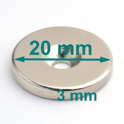 neodymium magnetic ring with a countersunk hole