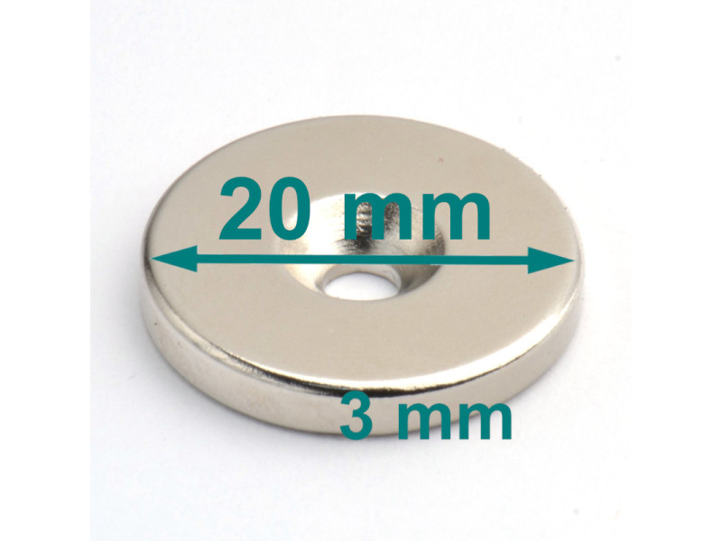 neodymium magnetic ring with a countersunk hole