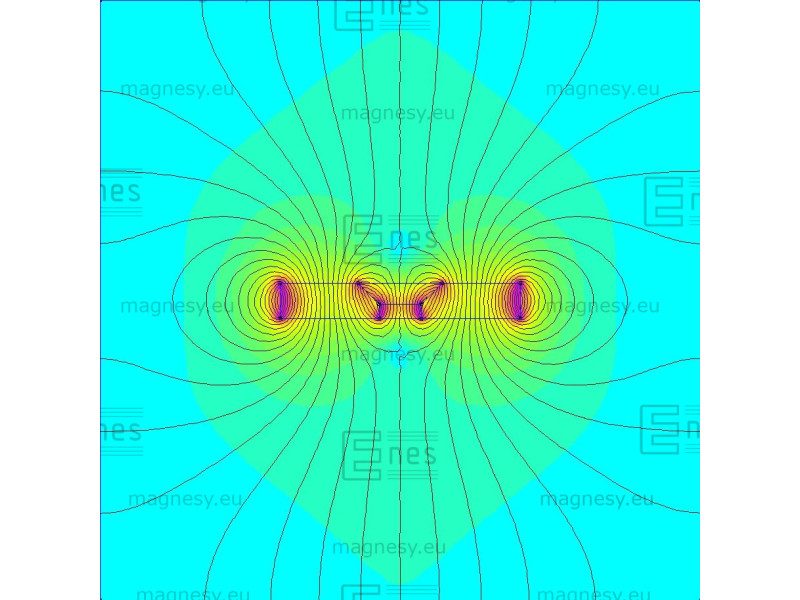 D20 x d7/3,5 x 3 / N38 - Neodímium mágnes (NdFeB)