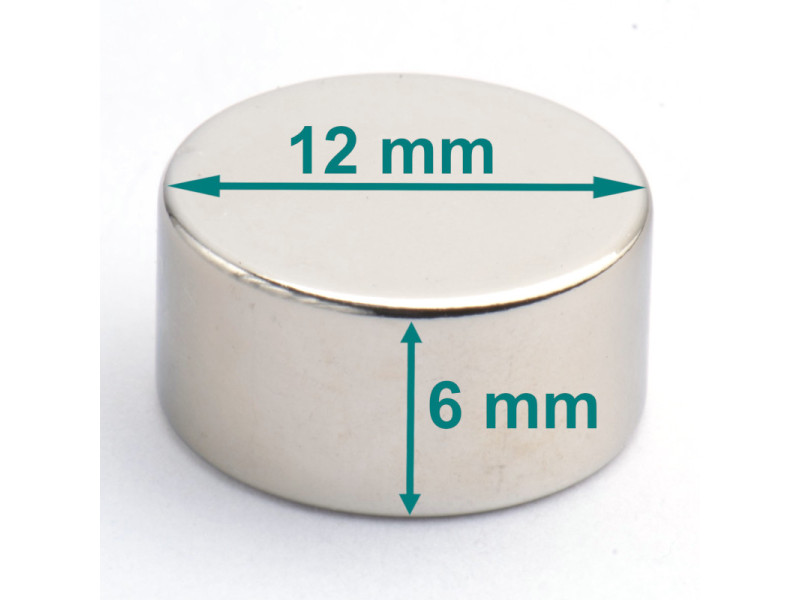 D12x6 neodimov disk magnet