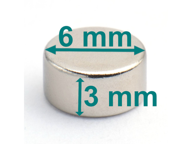neodymium disc magnet D6x3