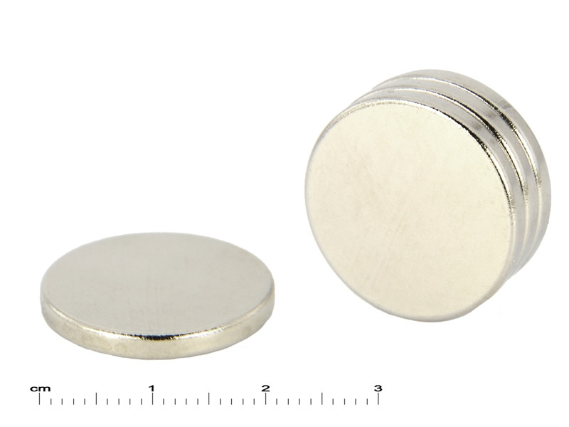 D20 x 2,5 / N38 - Neodimov magnet (NdFeB)