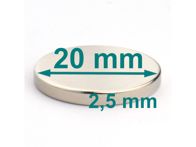 D20x2,5 neodimov disk magnet