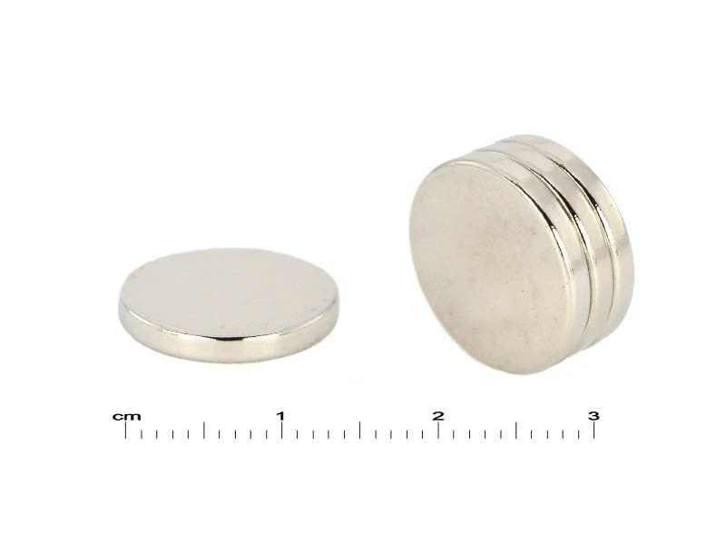 D14 x 2 / N38 - Neodimov magnet (NdFeB)