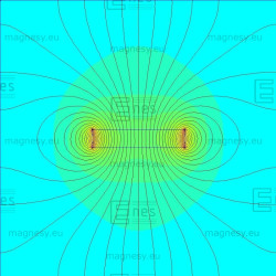 D15 x 3 / N38 - Neodimov magnet (NdFeB)