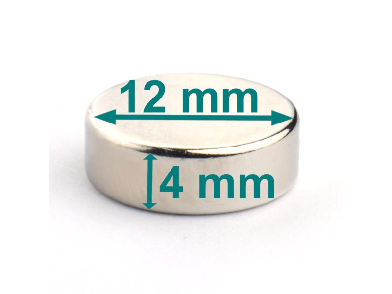 D12x4 disk z neodimovim magnetom