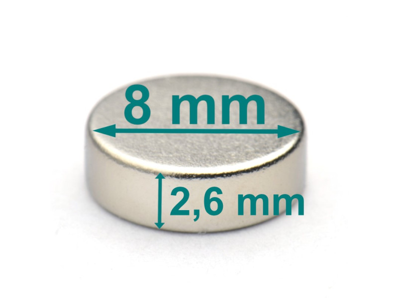 neodimov magnet D8x2,6