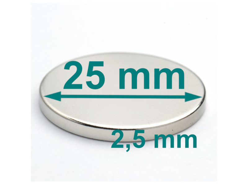 D25x2,5 neodimov disk magnet