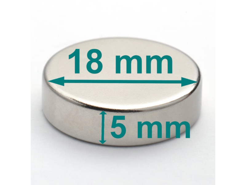 D18x5 neodym diskmagnet