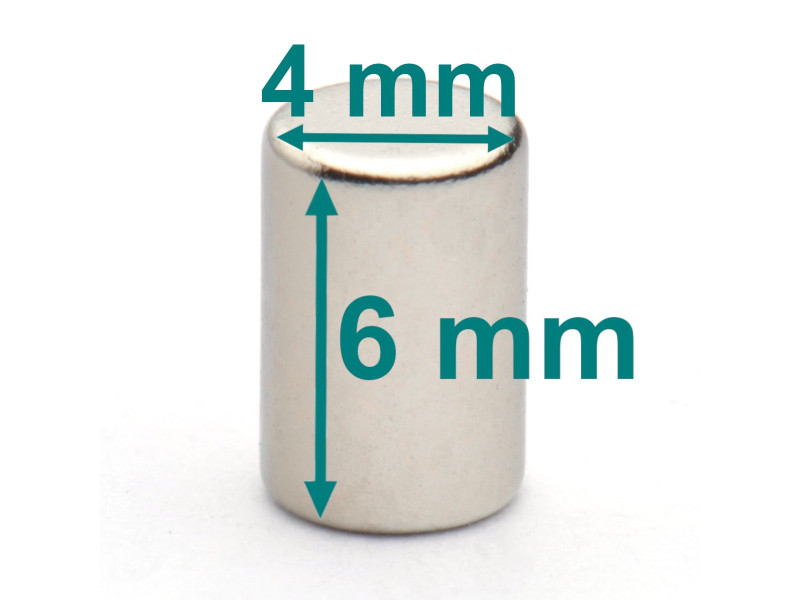 rod neodymium magnet small D4x6
