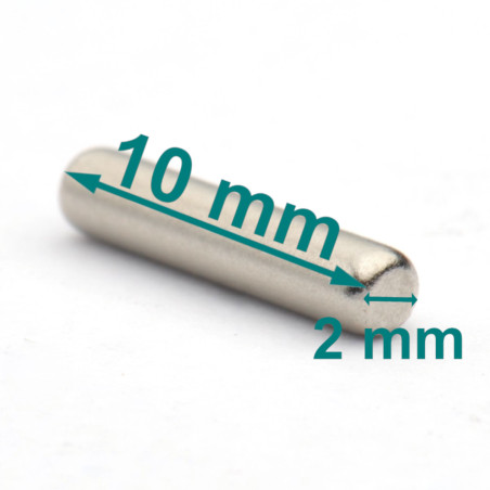 D2 x 10 / N38 - Neodymium magnet (NdFeB)