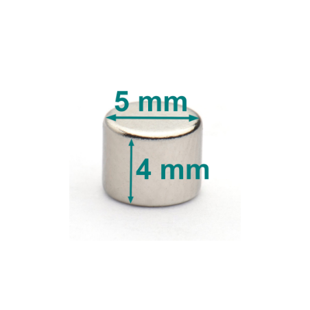 D5 x 4 / N38 - Neodym Magnet (NdFeB)