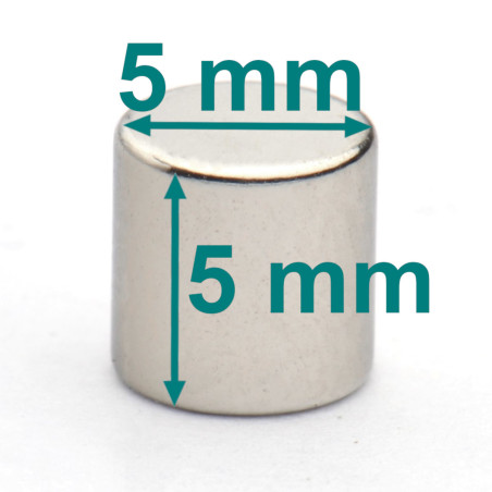 D5 x 5 / N38 - Neodymium magnet (NdFeB)