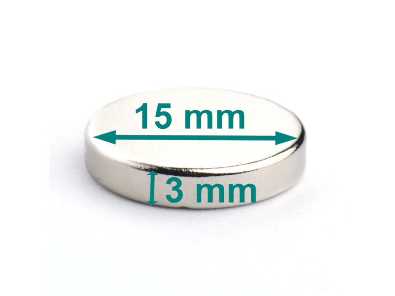 D15x3 neodymium disc magnet