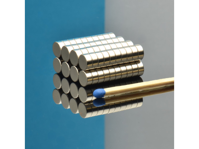 D6 x 2,5 / N38 - Neodymmagnet (NdFeB)