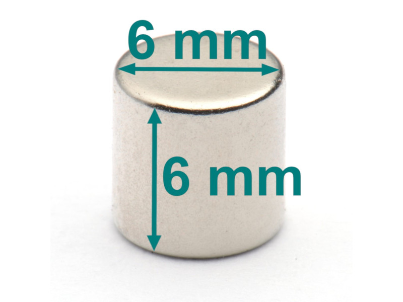 D6x6 mm neodimov disk palični magnet