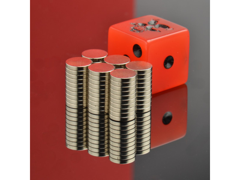 D7 x 1,2 / N38 - Neodymmagnet (NdFeB)