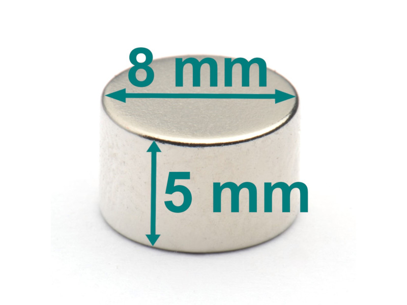 neodymmagnet D8x5