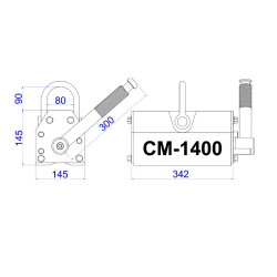 Magnet za dvigovanje CM1400