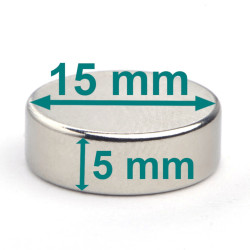 D15x5 neodimov disk magnet