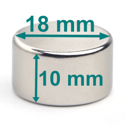 D18x10 mm neodimov disk magnet