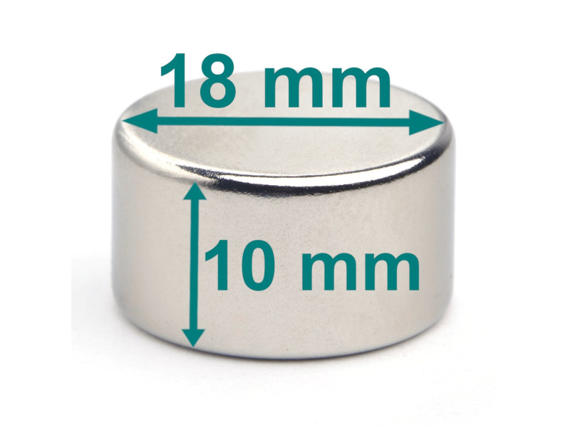 D18x10 mm neodymium disc magnet