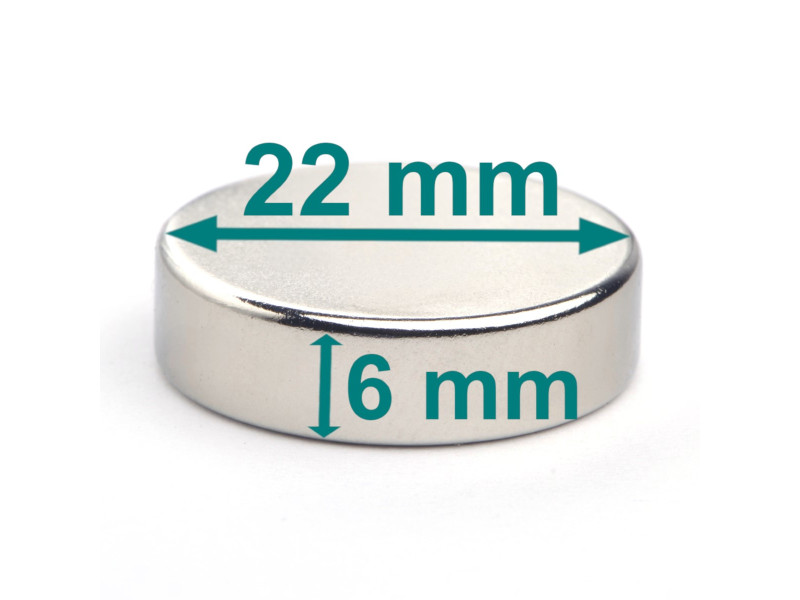 D22x6 neodymium disc magnet