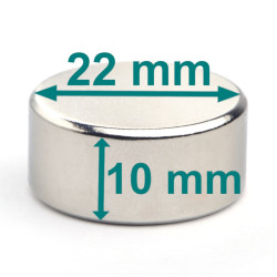 D22x10 neodimov disk magnet