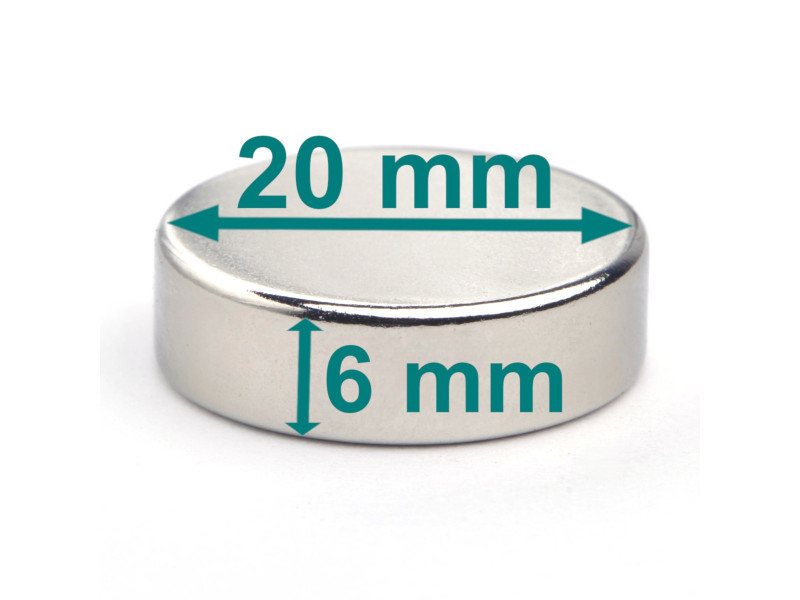 D20x6 neodimov disk magnet