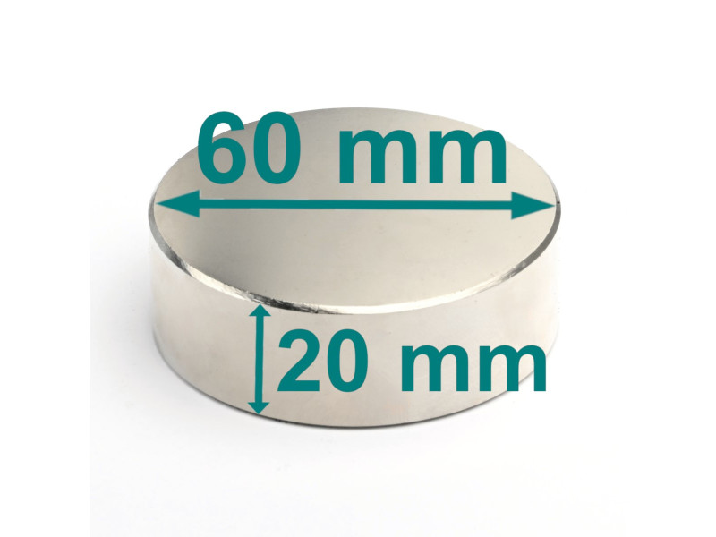 D60x20 neodimov disk magnet