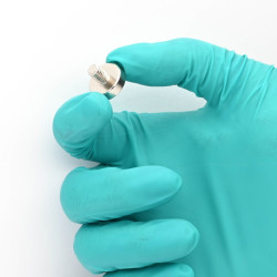 Mıknatıs, çap 16 mm, M6 dış dişli, neodimyum