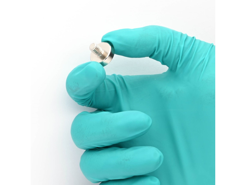 Mıknatıs, çap 16 mm, M6 dış dişli, neodimyum