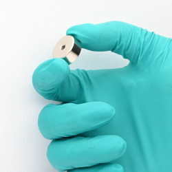 Mıknatıs, çap 19 mm, M4 iç dişli, yükseklik 8 mm, neodimyum