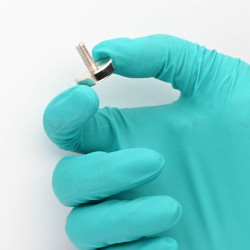 Mıknatıs, çap 20 mm, M5 dış dişli, yükseklik 18 mm, neodimyum