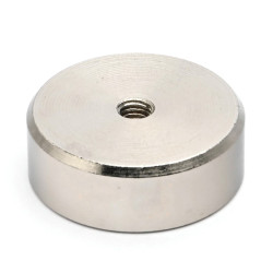 Mıknatıs, çap 29 mm, M5 iç dişli, yükseklik 10 mm, neodimyum