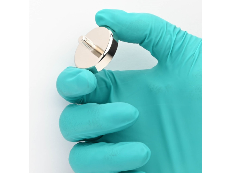 Mıknatıs, çap 32 mm, M6 dış dişli, neodimyum