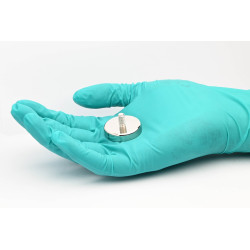 Mıknatıs, çap 32 mm, M6 dış dişli, neodimyum